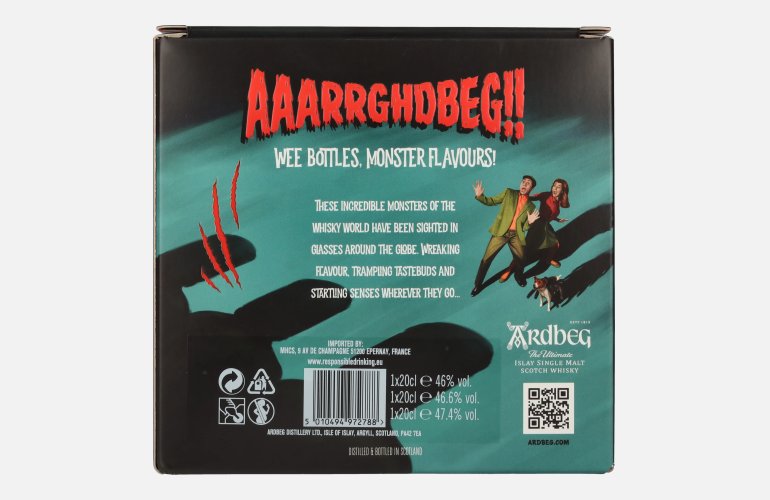 Ardbeg The Three MONSTERS OF SMOKE 46,7% Vol. 3x0,2l in Geschenkbox