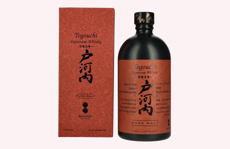 Togouchi PURE MALT Japanese Whisky 40% Vol. 0,7l en boîte cadeau