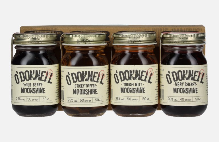 O'Donnell Moonshine SOMMER MINIS 23,8% Vol. 4x0,05l in geschenkverpakking