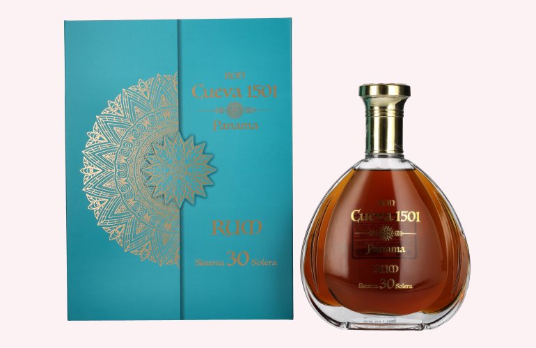 Ron Cueva 1501 Sistema 30 Solera Panama Rum 40% Vol. 0,7l in geschenkverpakking