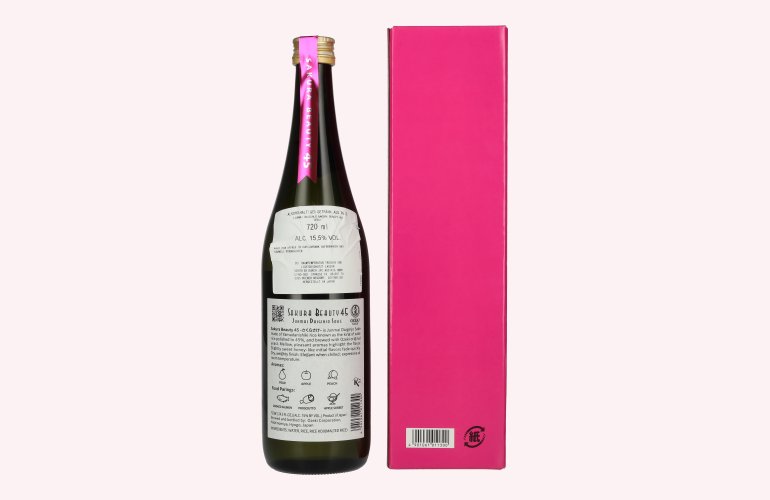 Ozeki Junmai Daiginjo Sakura Beauty 45 15,5% Vol. 0,72l in Giftbox