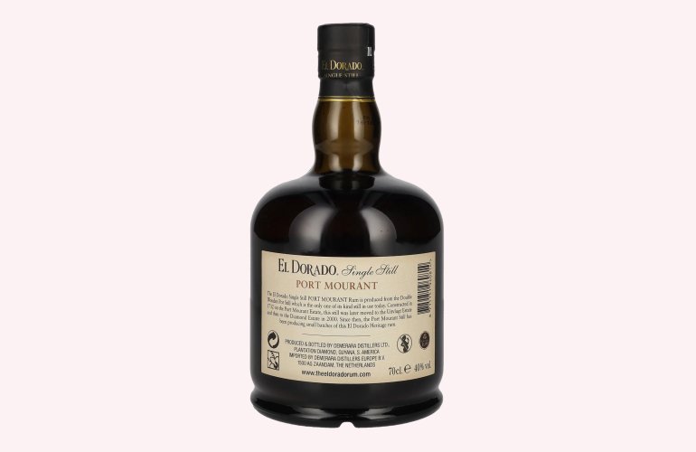 El Dorado Single Still PORT MOURANT Finest Demerara Rum 2009 40% Vol. 0,7l