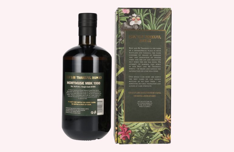 Rest & Be Thankful MONYMUSK 23 Years Old Pure Single Jamaican Rum 1998 54,8% Vol. 0,7l in Geschenkbox
