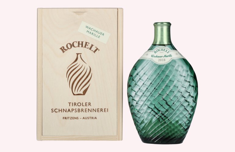 Rochelt Wachauer Marille 2018 50% Vol. 0,35l in Holzkiste