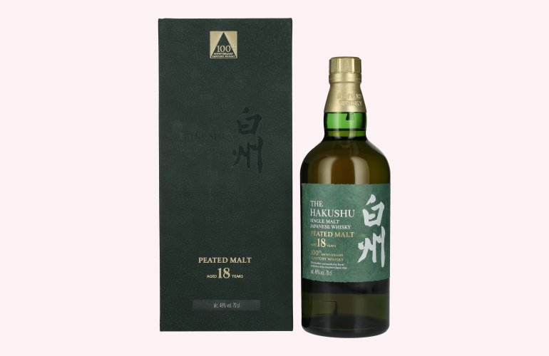 Suntory The Hakushu 18 Years Old 100th ANNIVERSARY EDITION Single Malt Whisky 48% Vol. 0,7l en boîte cadeau