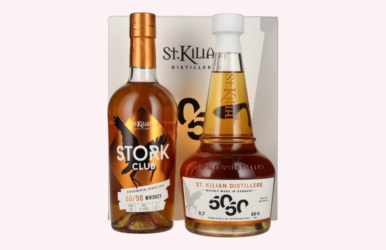 St. Kilian STORK CLUB 50/50 Experimental Series 2023 50% Vol. 2x0,7l in Geschenkbox