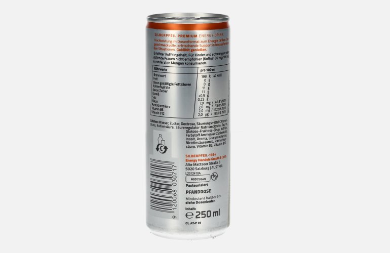 SILBERPFEIL Energy Drink CLASSIC GOLD 0,25l Dose Pfand