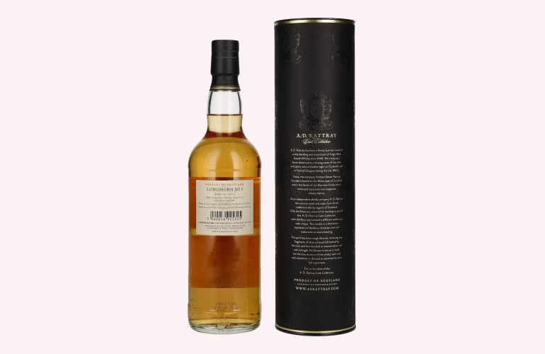 A.D. Rattray 10 Years Old LONGMORN Bourbon Barrel Whisky 2013 61,7% Vol. 0,7l en boîte cadeau