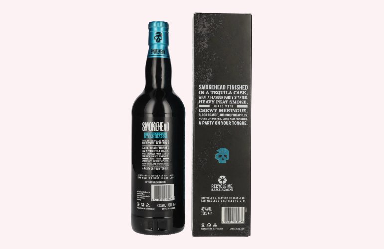 Smokehead TEQUILA CASK TERMINADO Islay Single Malt Whisky Limited Edition 43% Vol. 0,7l in Giftbox