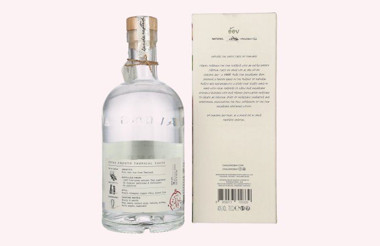 Chalong Bay PURE CANE Spirit Drink 40% Vol. 0,7l en boîte cadeau