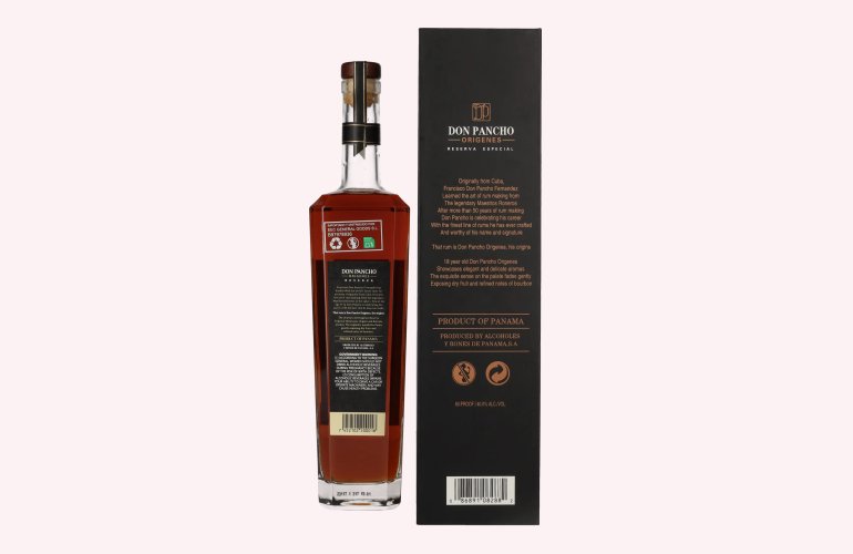 Don Pancho ORIGENES 18 Years Old Premium Panama Rum 40% Vol. 0,7l in Geschenkbox
