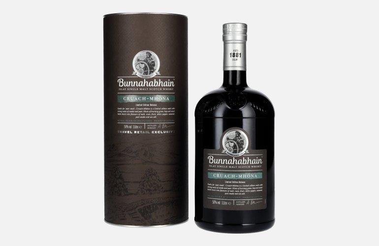 Bunnahabhain CRUACH-MHÒNA Travel Exclusive Islay Single Malt Scotch Whisky 50% Vol. 1l in Giftbox