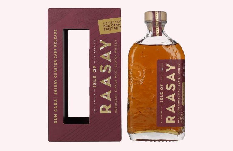 Isle of RAASAY Dùn Cana First Edition Sherry Quarter Cask Single Malt Limited Release 52% Vol. 0,7l in Geschenkbox