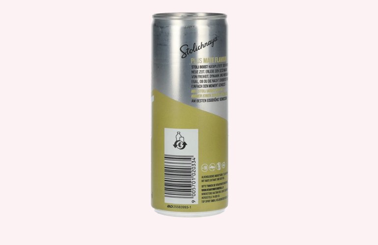 Stolichnaya Boost Plus MATE Flavour 5% Vol. 0,25l Dose Pfand