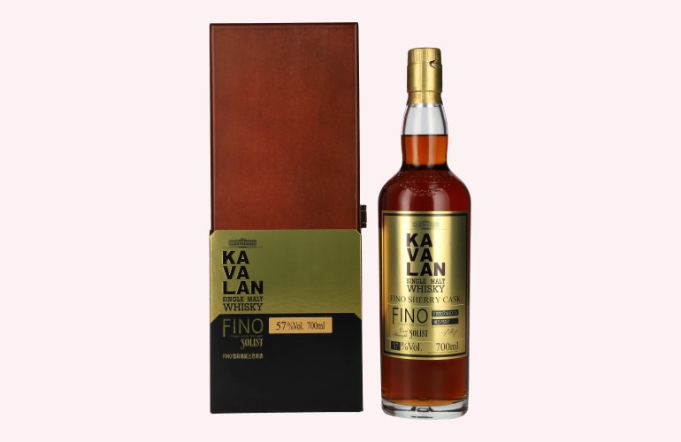 Kavalan SOLIST Fino Sherry Cask 57% Vol. 0,7l in Holzkiste