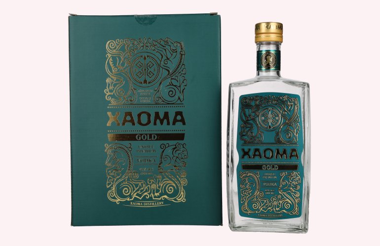 XAOMA Gold Unique Premium Vodka 40% Vol. 1l in Giftbox