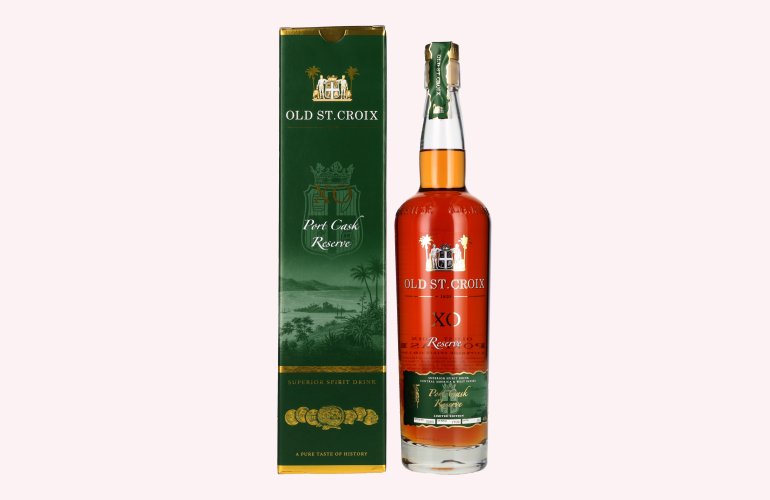 Old St. Croix A.H. Riise X.O. Reserve Port Cask Superior Spirit Drink 45% Vol. 0,7l in Giftbox