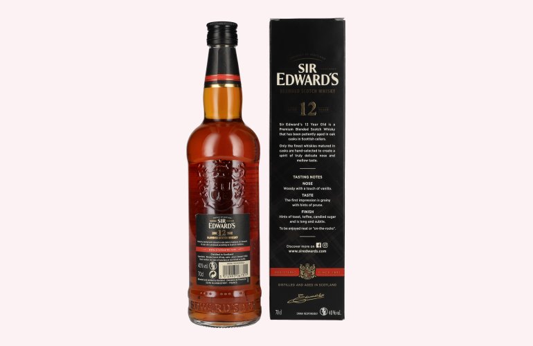 Sir Edward's 12 Years Old Blended Scotch Whisky 40% Vol. 0,7l in Giftbox
