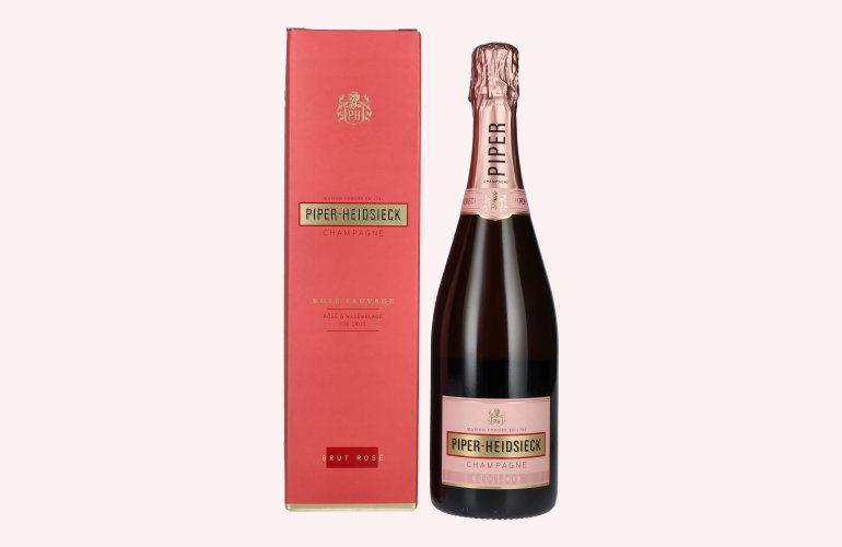 Piper-Heidsieck Champagne ROSÉ SAUVAGE Brut 12% Vol. 0,75l en boîte cadeau