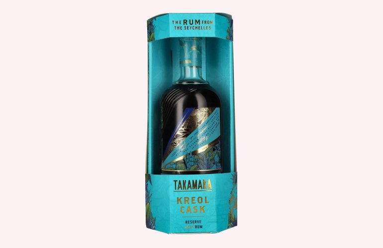 Takamaka KREOL CASK Reserve Dark Rum 40,3% Vol. 0,7l en boîte cadeau