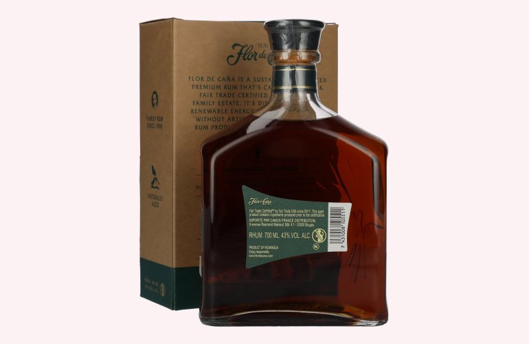 Flor de Caña 14 Years Old Rum 43% Vol. 0,7l en boîte cadeau