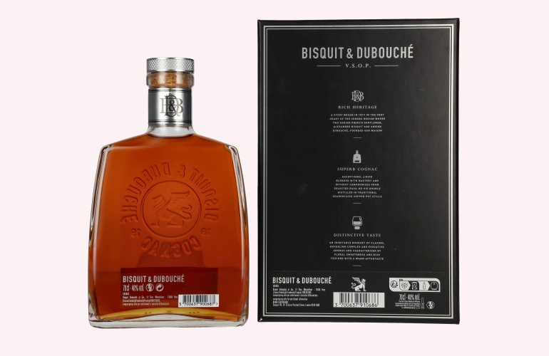 Bisquit & Dubouché Cognac V.S.O.P. 40% Vol. 0,7l in geschenkverpakking
