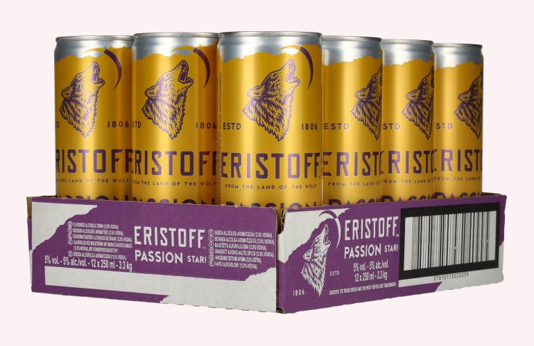 Eristoff Passion Star 5% Vol. 12x0,25l Dosen Pfand
