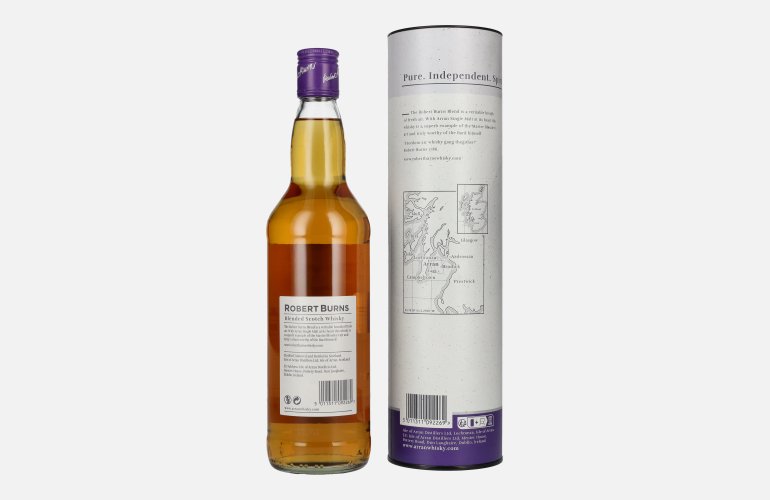 Arran ROBERT BURNS Blended Scotch Whisky 40% Vol. 0,7l in Giftbox