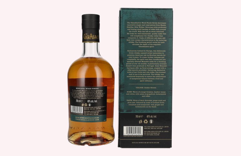 The GlenAllachie 12 Years Old MOSCATEL WOOD FINISH 48% Vol. 0,7l in Geschenkbox