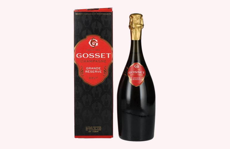 Gosset Champagne Grande Réserve Brut 12% Vol. 0,75l en boîte cadeau