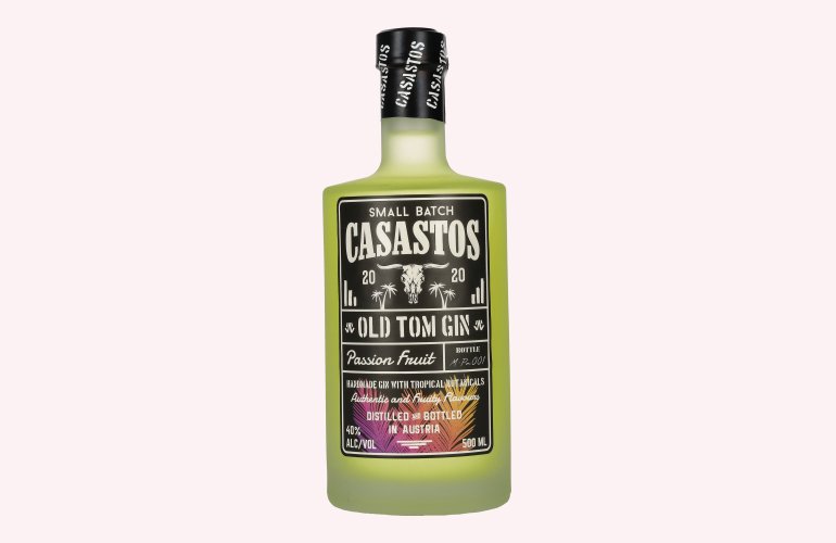 CASASTOS Old Tom Gin Small Batch Passion Fruit 40% Vol. 0,5l