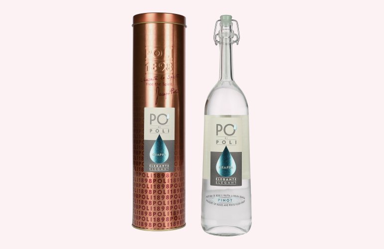 Poli Po' Di Poli Grappa Elegante 40% Vol. 0,7l in Tinbox