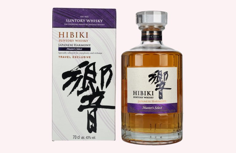 Suntory Hibiki Japanese Harmony Master's Select Japanese Blended Whisky 43% Vol. 0,7l in geschenkverpakking