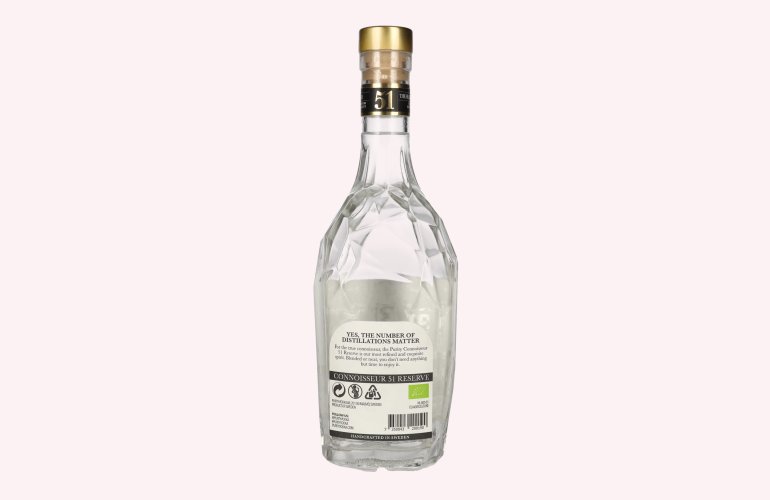 Purity CONNOISSEUR 51 RESERVE Organic Vodka 40% Vol. 0,7l