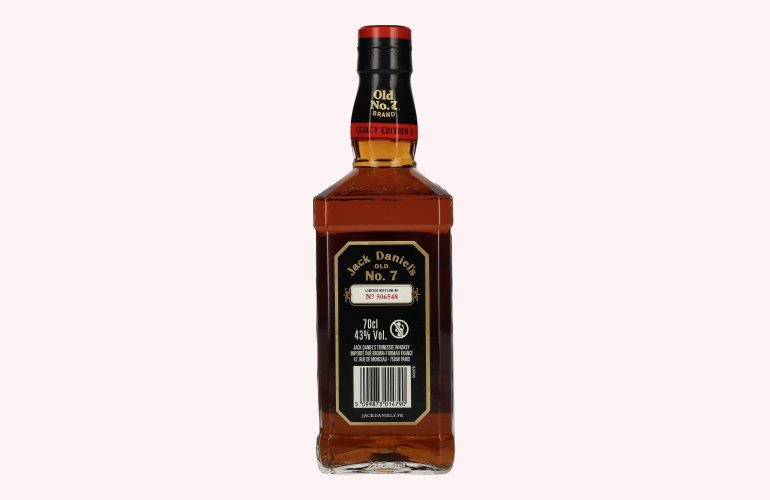 Jack Daniel's Sour Mash Tennessee Whiskey LEGACY EDITION No. 2 - BLACK DESIGN 43% Vol. 0,7l