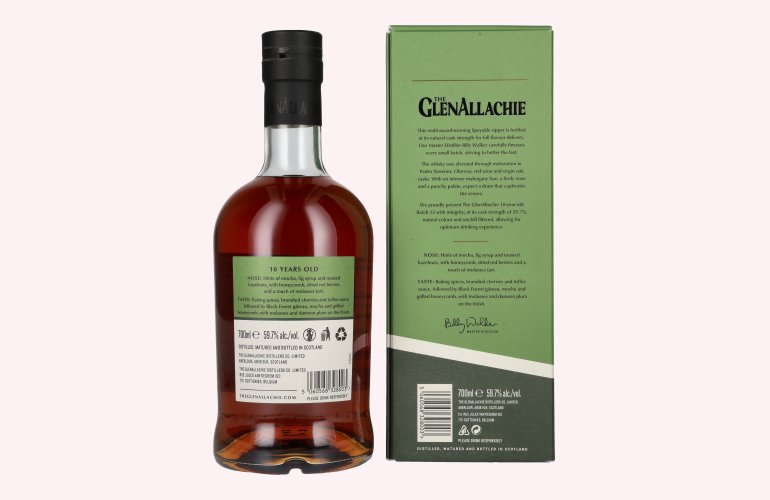 The GlenAllachie 10 Years Old CASK STRENGTH Batch 12 59,7% Vol. 0,7l in Giftbox