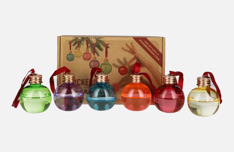 Pickering's Christmas Gin Baubles 42% Vol. 6x0,05l in geschenkverpakking PET