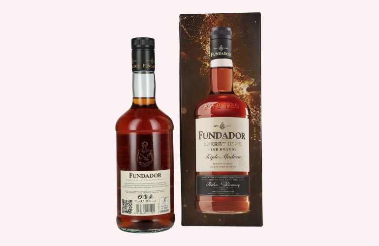 Fundador Triple Madera Sherry Casks Brandy de Jerez 38% Vol. 0,7l in Geschenkbox