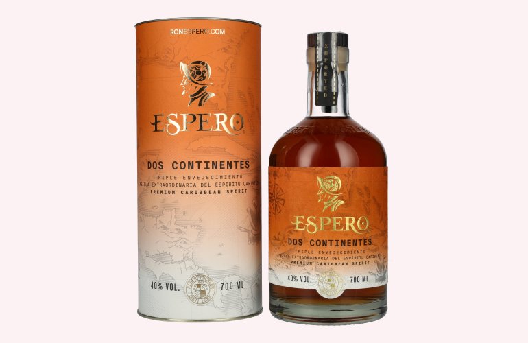Ron Espero Dos Continentes Premium Caribbean Spirit 40% Vol. 0,7l in Geschenkbox