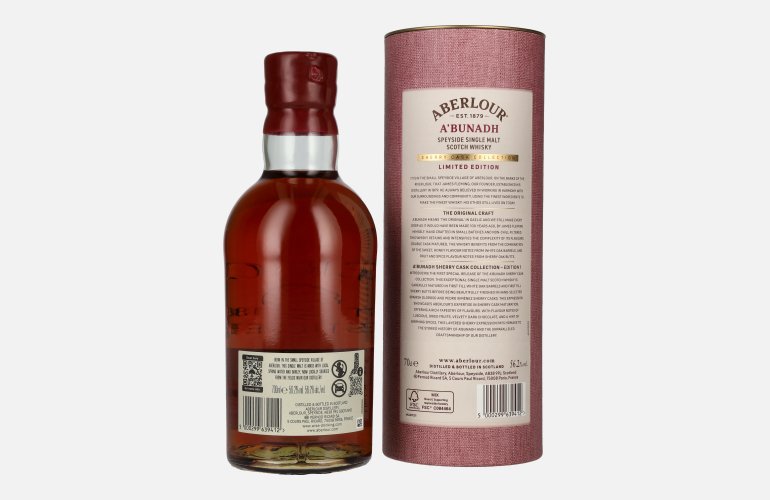 Aberlour A'BUNADH Original Cask Strength Sherry Cask Collection Limited Edition 1 56,2% Vol. 0,7l in Geschenkbox