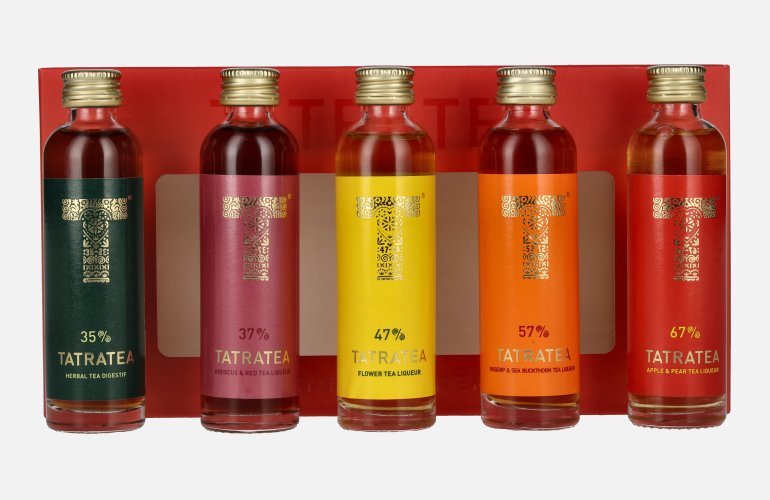 TATRATEA Tasting Set Red 48,6% Vol. 5x0,04l in Giftbox
