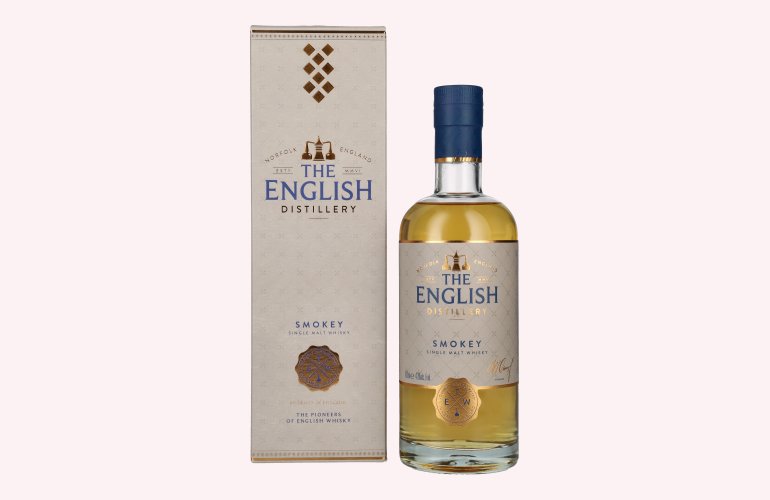The English Whisky Co. SMOKEY Single Malt Whisky 43% Vol. 0,7l in Giftbox