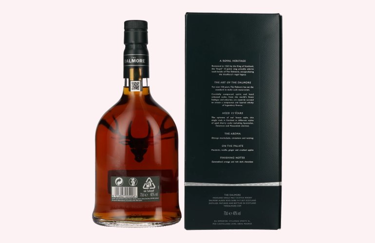 The Dalmore 15 Years Old Highland Single Malt Scotch Whisky 40% Vol. 0,7l in Giftbox