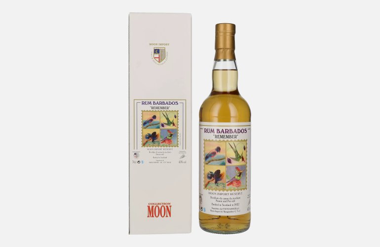 Moon Import Reserve REMEMBER Rum Barbados Patent and Pot Still 2022 45% Vol. 0,7l in Giftbox