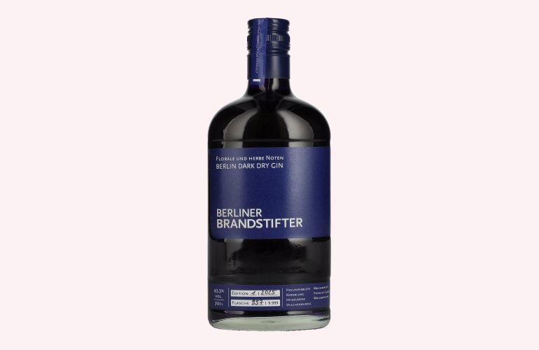 Berliner Brandstifter Berlin DARK Dry Gin Edition 1. 2025 43,3% Vol. 0,7l