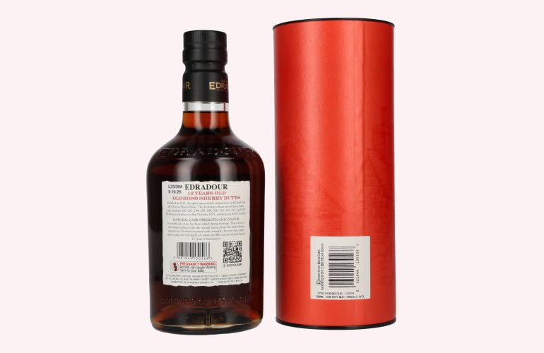 Edradour 12 Years Old Oloroso Sherry Single Malt Whisky Natural Cask Strength #7 59% Vol. 0,7l in Giftbox