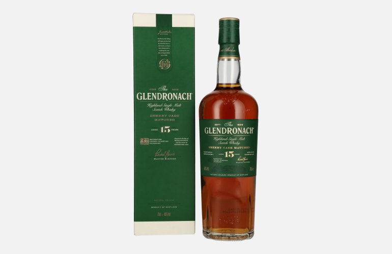 The GlenDronach 15 Years Old Highland Single Malt 46% Vol. 0,7l in Giftbox