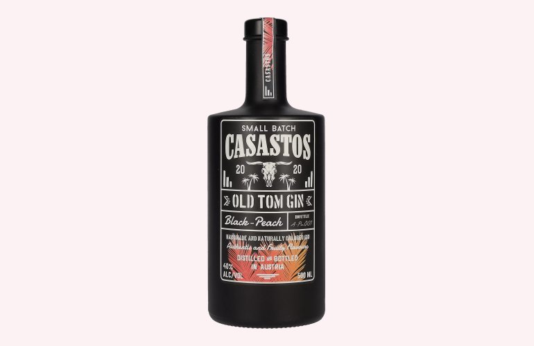 CASASTOS Old Tom Gin Small Batch Black-Peach 40% Vol. 0,5l