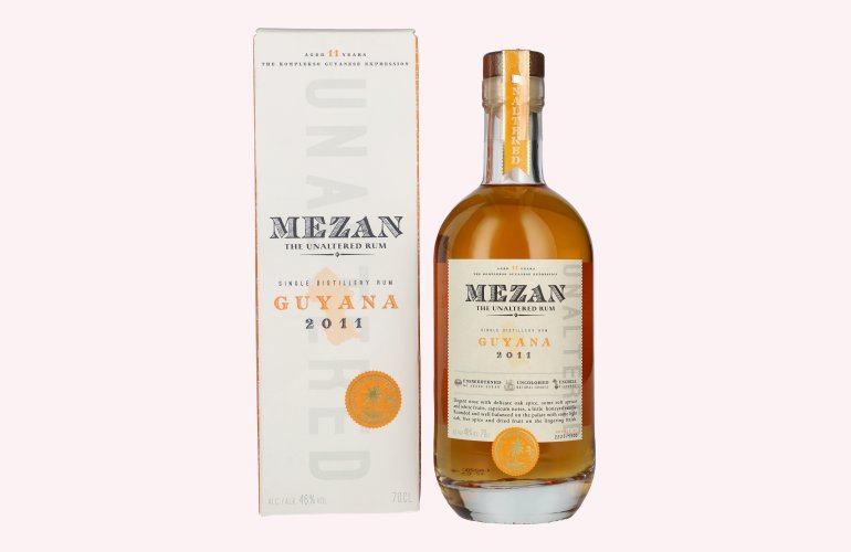 Mezan The Unaltered Rum Guyana 2011 46% Vol. 0,7l in Giftbox