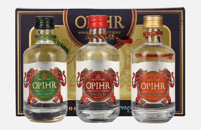 Opihr Gin SPICES OF THE ORIENT London Dry Gin Miniset 43% Vol. 3x0,05l